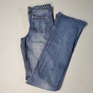 7 For All Mankind Braided Flare Jeans Size 27